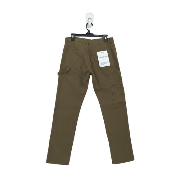 FRAME Women 26 Le Slouch Utility Straight Leg Jeans Surplus Green Low Rise NEW - Picture 7 of 8